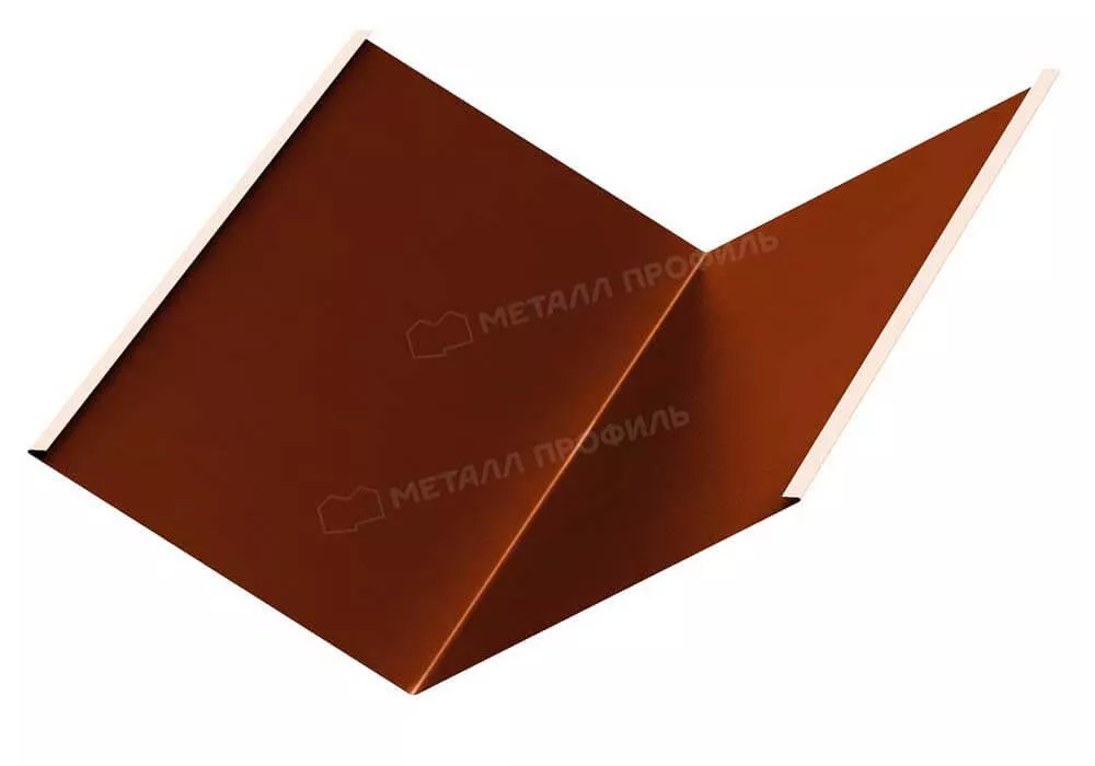 Фото: Планка ендовы нижняя 298х298х2000 (AGNETA-03-CopperCopper-0.5) в Лобне