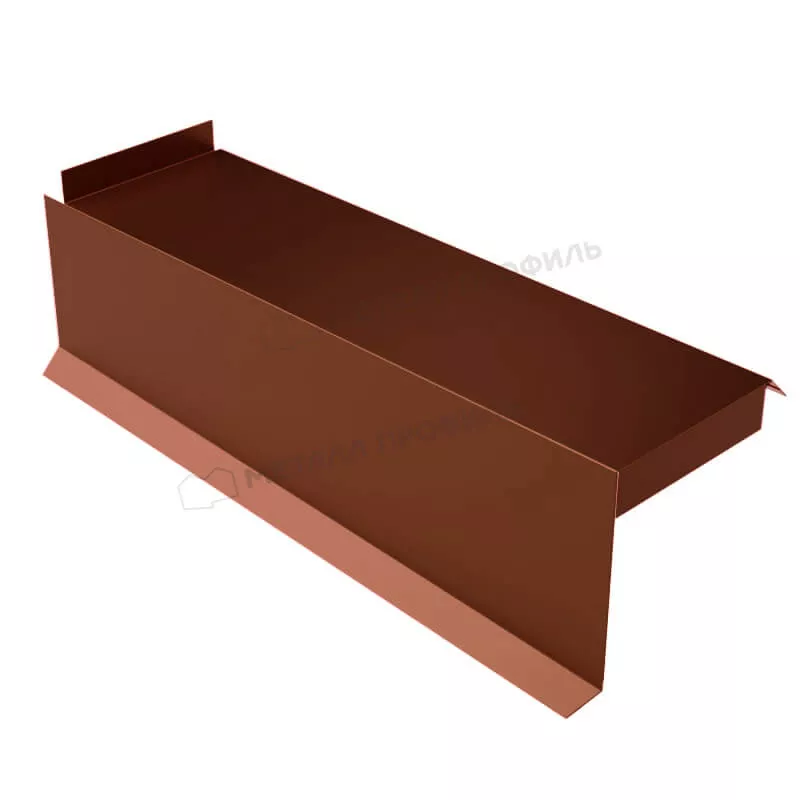 Фото: Планка сегментная торцевая левая 350 мм (AGNETA-03-CopperCopper-0.5) в Лобне