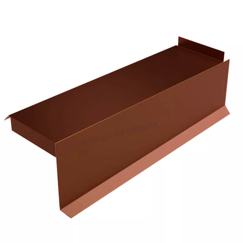 Фото: Планка сегментная торцевая правая 350 мм (AGNETA-03-CopperCopper-0.5) в Лобне