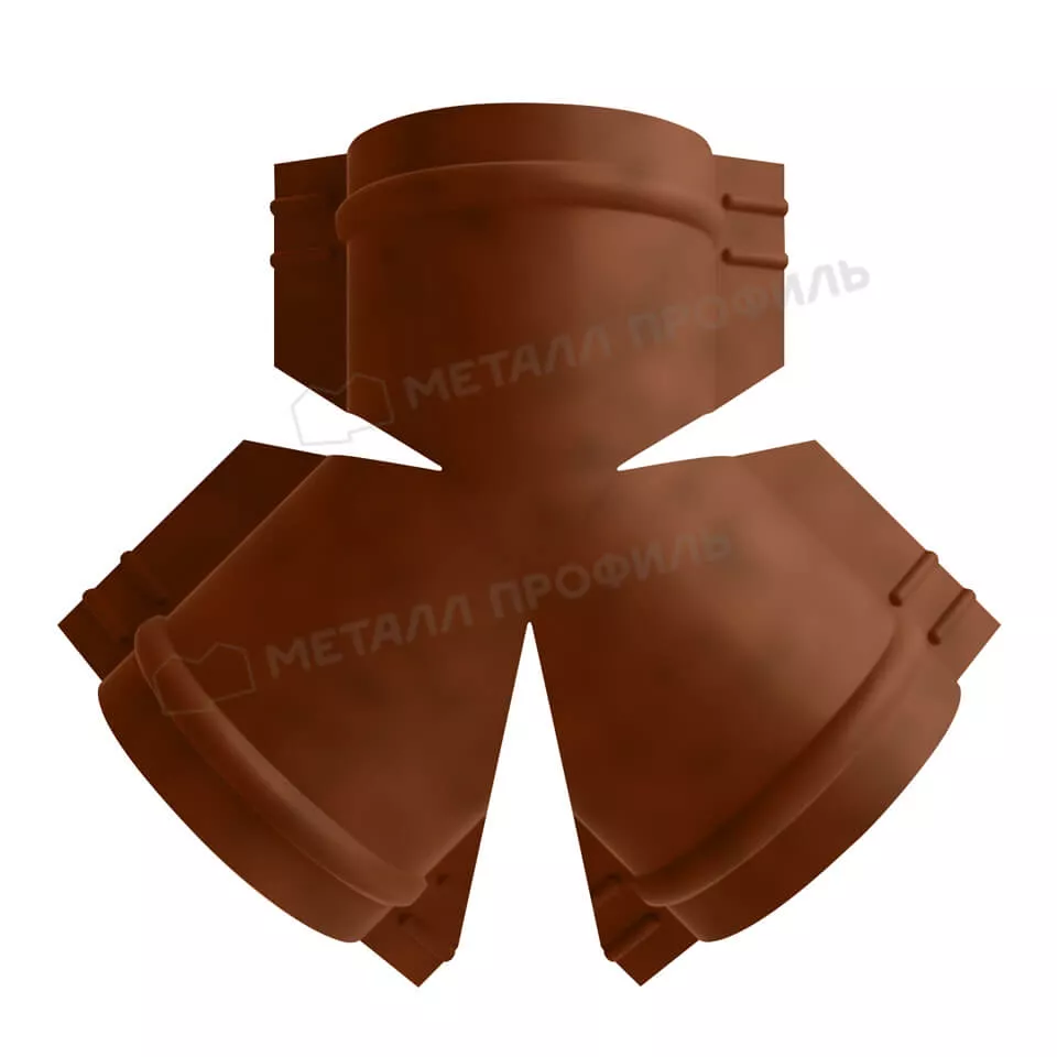 Y-образный тройник для круглого конька R110 (КЛМА-02-Anticato-0.5) в Лобне