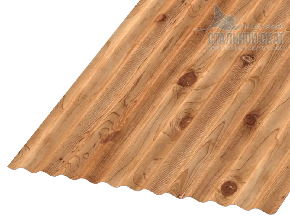 Фото: Профнастил МП18 х 1100 - B (ECOSTEEL_T-01-Кедр-0.5) в Лобне