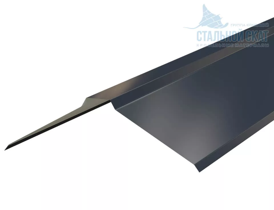 Фото: Планка конька плоского 150х150х2000 (PureTech_Mat-20-7024-0.5) в 