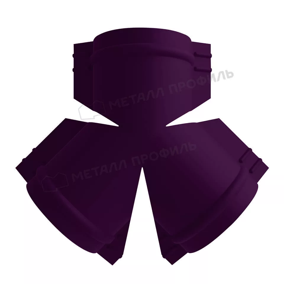 Y-образный тройник для круглого конька R110 (VALORI-20-Violet-0.5) в Лобне