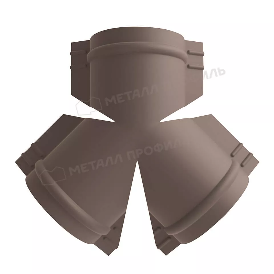 Y-образный тройник для круглого конька R110 (VALORI-20-OxiBеige-0.5) в Лобне