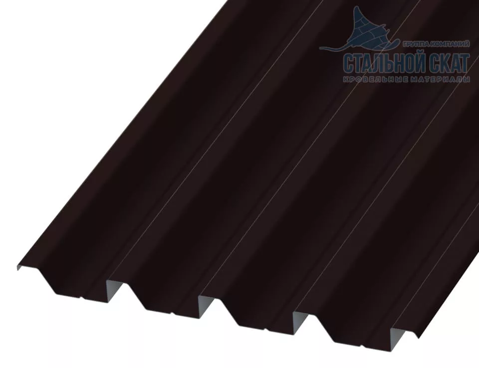 Фото: Профнастил Н60 х 845 - A (VALORI-20-DarkBrown-0.5) в Лобне