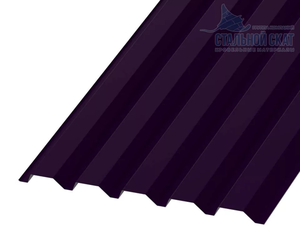 Фото: Профнастил С44 х 1000 - B (VALORI-20-Violet-0.5) в Лобне
