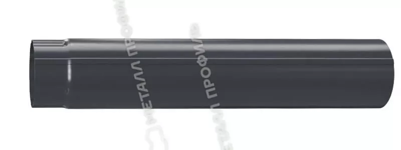 Фото: Труба водосточная D100х2000 Foramina Freeze (FRZ_D-01-GreyGrey-0.5) в 