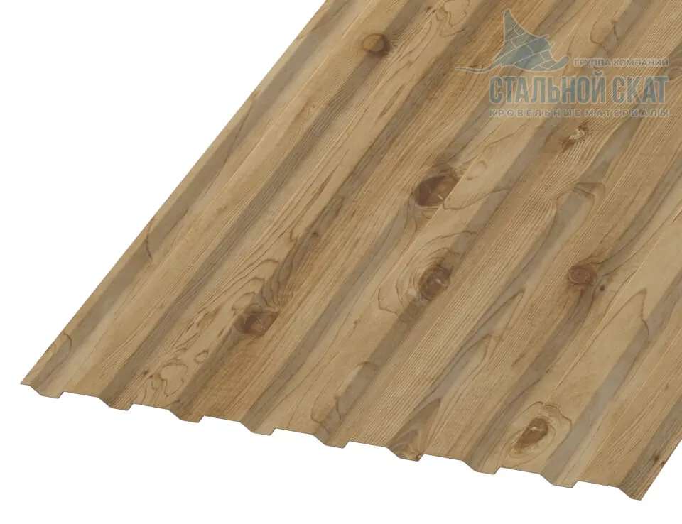 Профнастил МП20 х 1100 - A (ECOSTEEL_T-01-Сосна-0.5) в Лобне