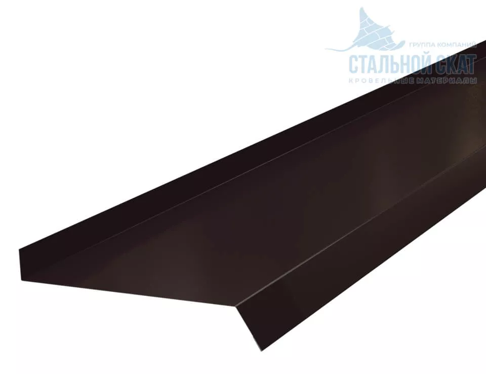 Фото: Планка отлива 150х30х2000 (VALORI-20-DarkBrown-0.5) в 