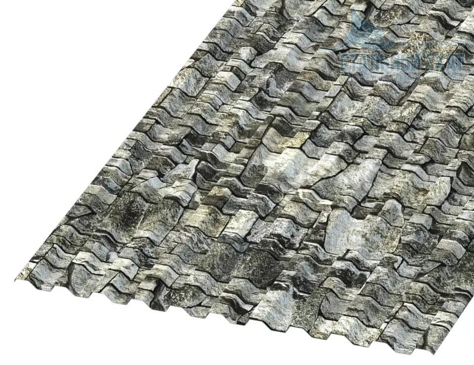 Фото: Профнастил С21 х 1000 - A (ECOSTEEL-01-Белый камень-0.5) в Лобне