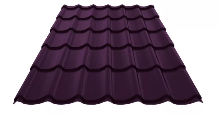 Металлочерепица МП Ламонтерра-XL (VALORI-20-Violet-0.5) в Лобне