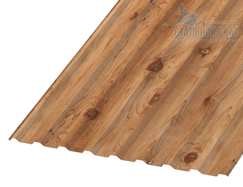Фото: Профнастил МП20 х 1100 - R (ECOSTEEL_T-01-Кедр-0.5) в Лобне