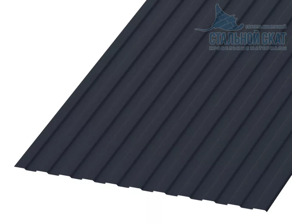 Профнастил С8 х 1150 - A (ПЭ-01-7024Color-0.4±0.08мм) в Лобне