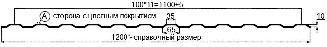 Фото: Профнастил МП10 х 1100 - A (VikingMP E-20-6007-0.5) в Лобне