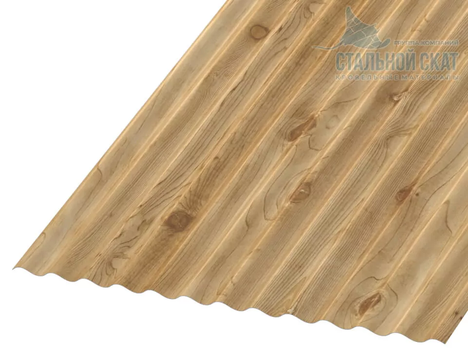 Фото: Профнастил МП18 х 1100 - A (ECOSTEEL_T-01-Сосна-0.5) в Лобне