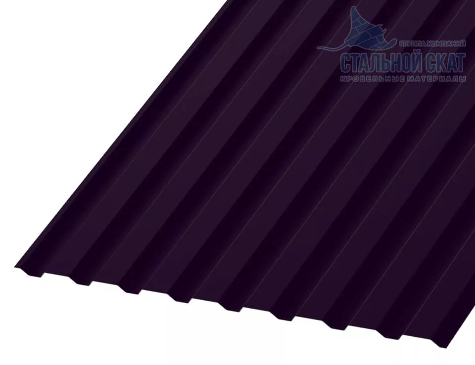 Фото: Профнастил МП20 х 1100 - A (VALORI-20-Violet-0.5) в Лобне