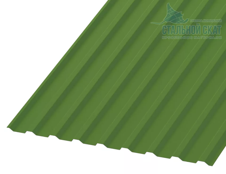 Фото: Профнастил МП20 х 1100 - B NormanMP (ПЭ-01-6018-0.5) в Лобне