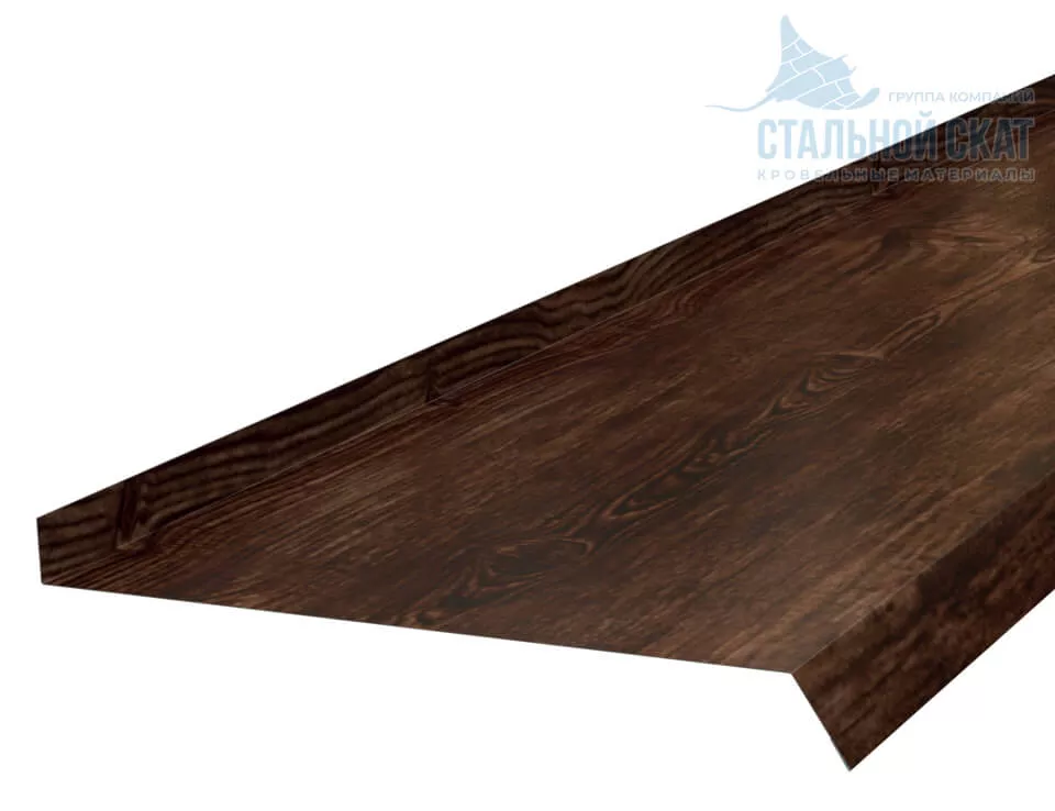 Фото: Планка отлива 240х30х2000 (ECOSTEEL_MA-01-Бразил. Вишня-0.5) в Лобне