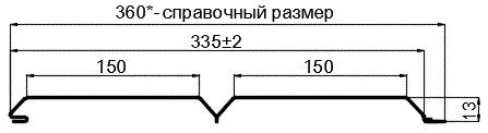 Фото: Сайдинг Lбрус-XL-14х335 (ECOSTEEL_MA-12-Античный Дуб-0.45) в Лобне