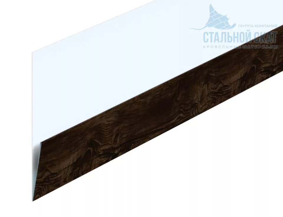 Фото: Планка начальная Lбрус-XL 20х50х3000 (ECOSTEEL_MA-12-Античный Дуб-0.45) в 