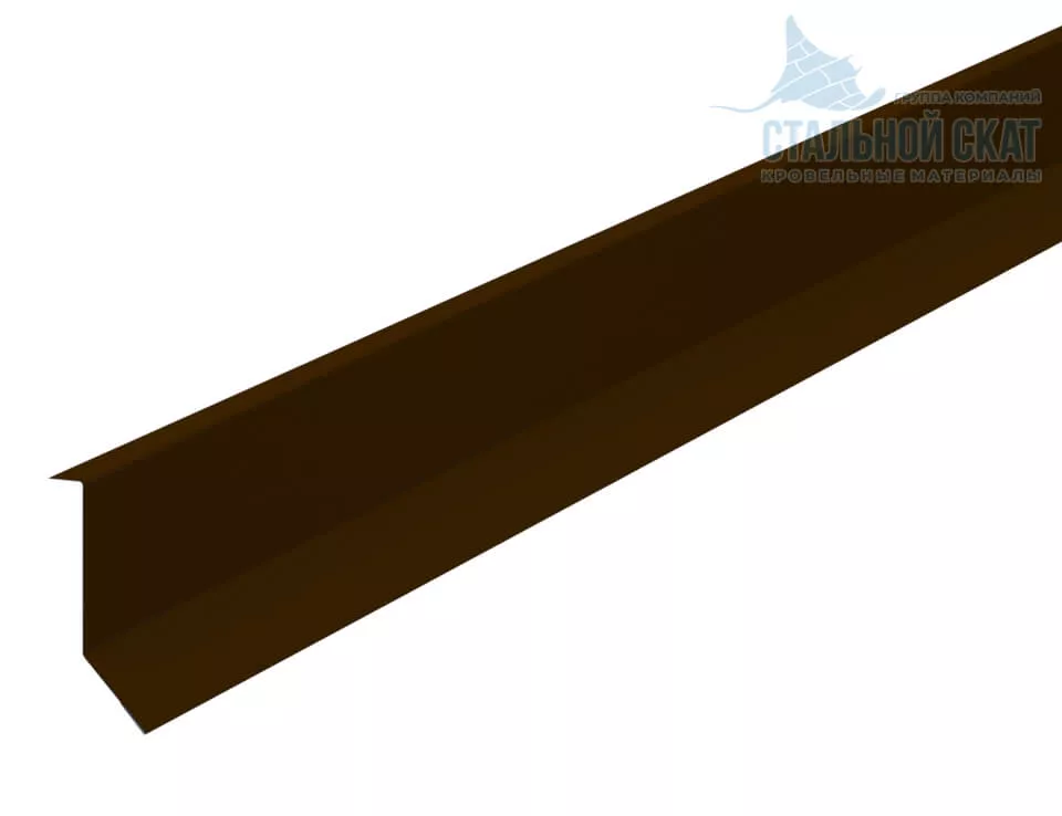 Планка примыкания в штробу 46х25х2000 (VALORI-20-Brown-0.5) в Лобне