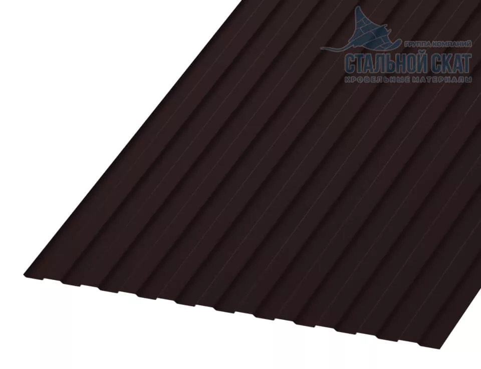 Фото: Профнастил С8 х 1150 - B (VALORI-20-DarkBrown-0.5) в Лобне