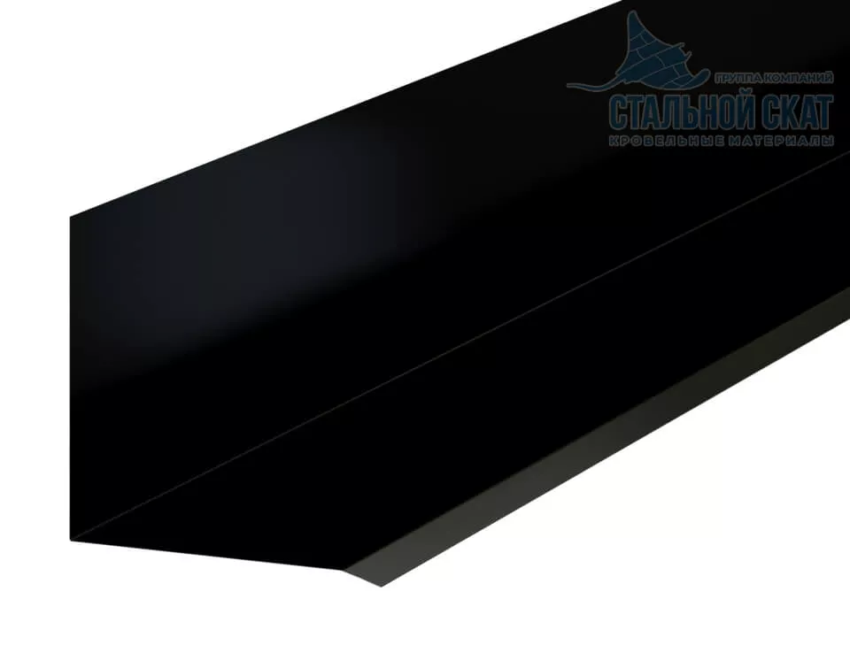Планка примыкания верхняя к стене FASTCLICK 150х135х2000 (PURMAN-20-9005-0.5) в Лобне