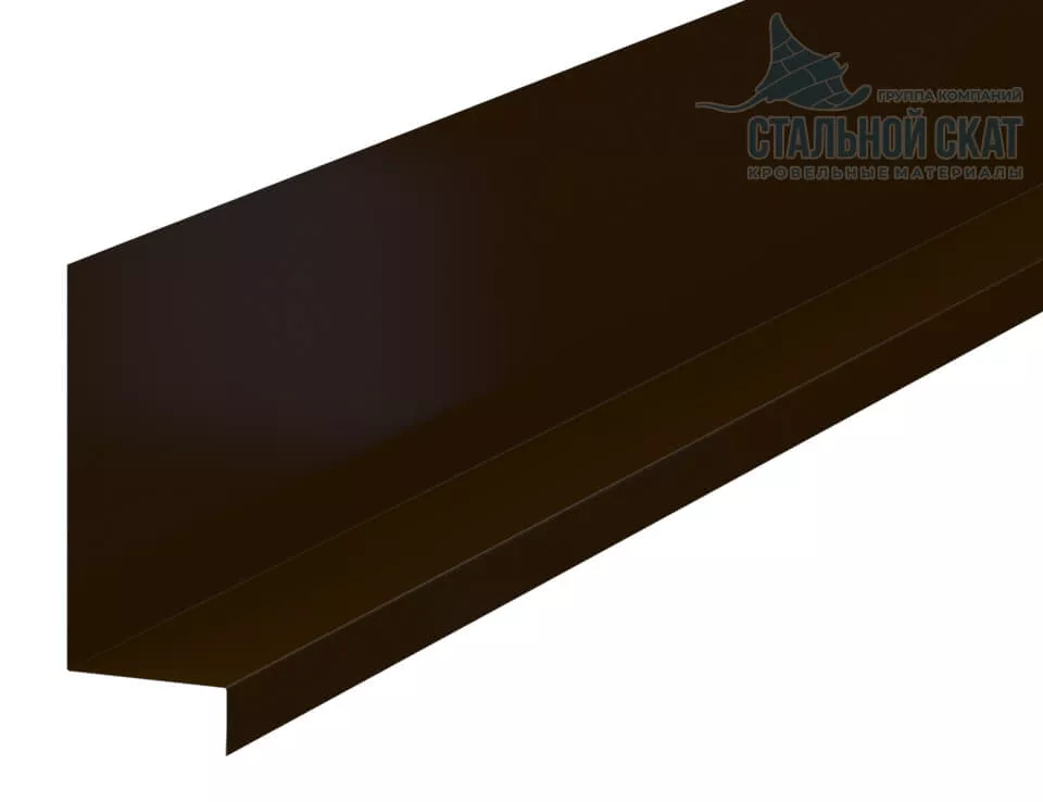 Планка примыкания боковая FASTCLICK 150х65х2000 (VALORI-20-Brown-0.5) в Лобне