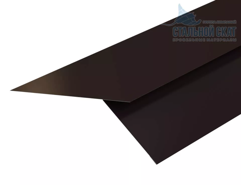 Фото: Планка карнизная FASTCLICK 130х80х2000 (VALORI-20-DarkBrown-0.5) в 