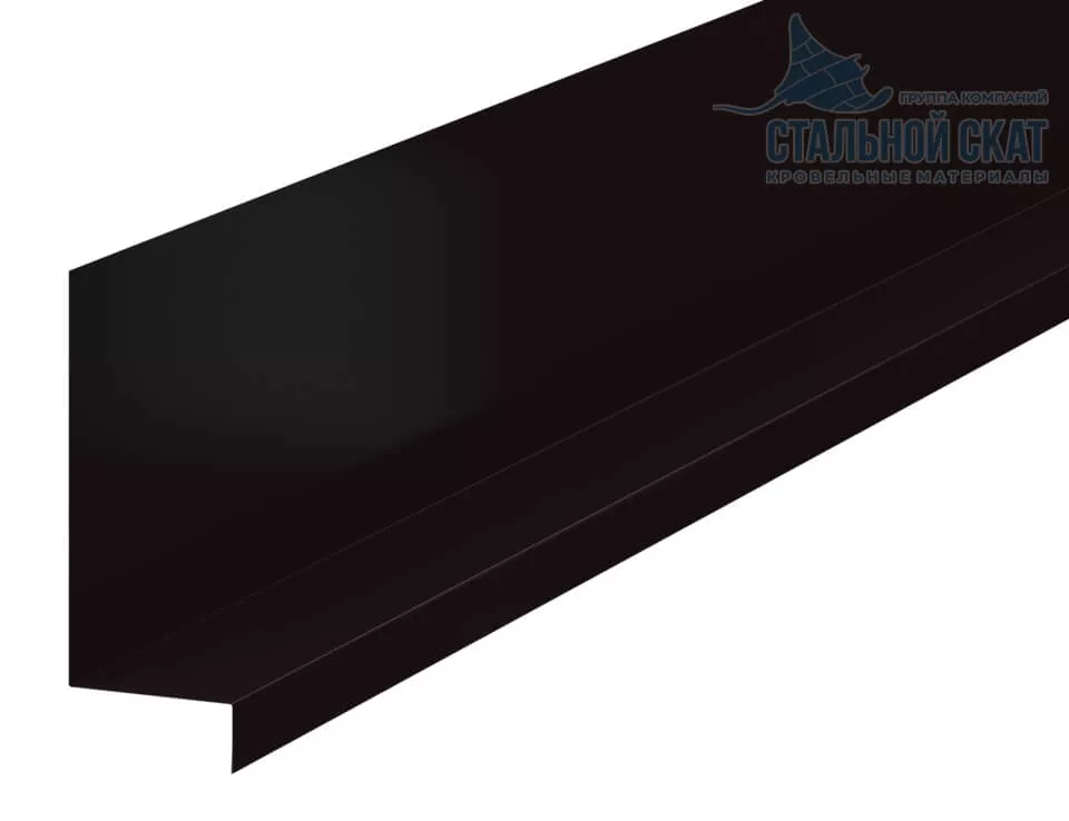 Фото: Планка примыкания боковая FASTCLICK 150х65х2000 (VALORI-20-DarkBrown-0.5) в 