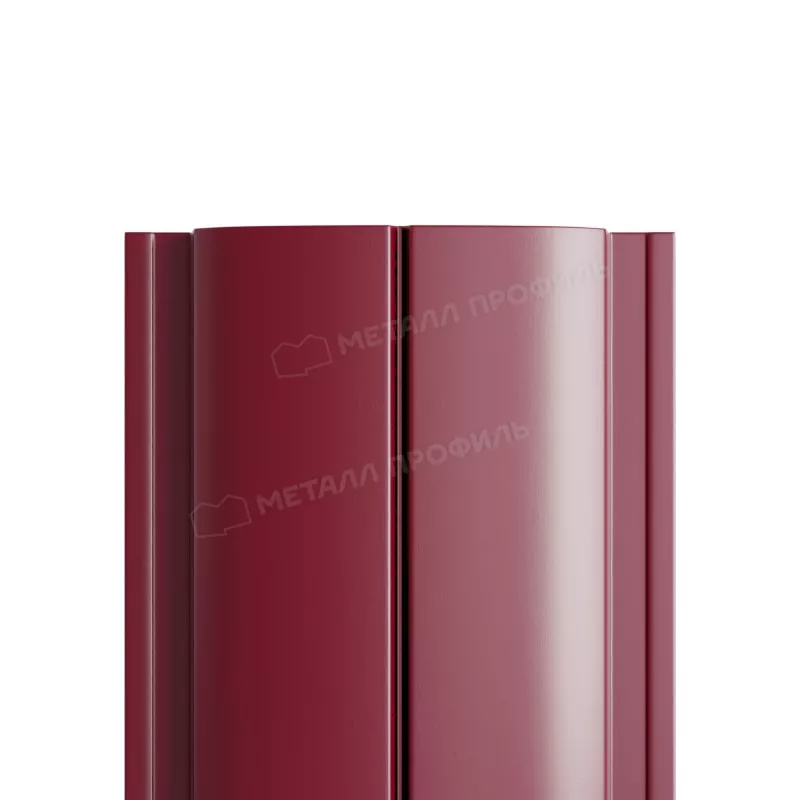 Фото: Штакетник металлический МП ELLIPSE-T 19х126 Двусторонний (ПЭД-01-3005 | 3005-0.45). в 