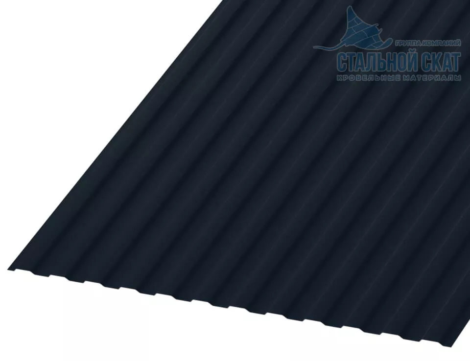 Профнастил МП10 х 1100 - A (VALORI-20-DarkGrey-0.5) в Лобне