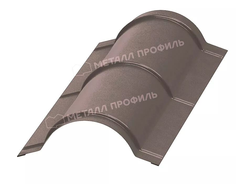 Фото: Планка конька круглого R110х2000 (VALORI-20-OxiBеige-0.5) в 