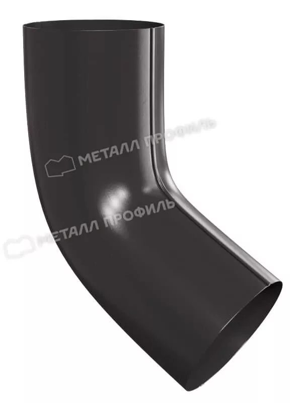 Фото: Колено трубы D100 Foramina Freeze (FRZ_D-01-DarkBrownDarkBrown-0.6) в 