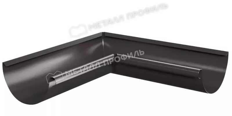Фото: Угол желоба внутренний D125 Foramina Freeze (FRZ_D-01-DarkBrownDarkBrown-0.6) в 
