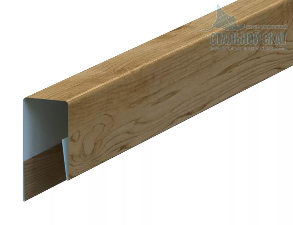 Фото: Планка П-образная 13х27х2000 (ECOSTEEL-01-Сосна-0.5) в Лобне