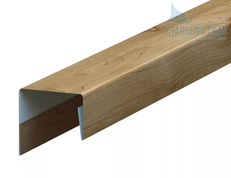 Фото: Планка П-образная 23х22х2000 (ECOSTEEL-01-Сосна-0.5) в Лобне