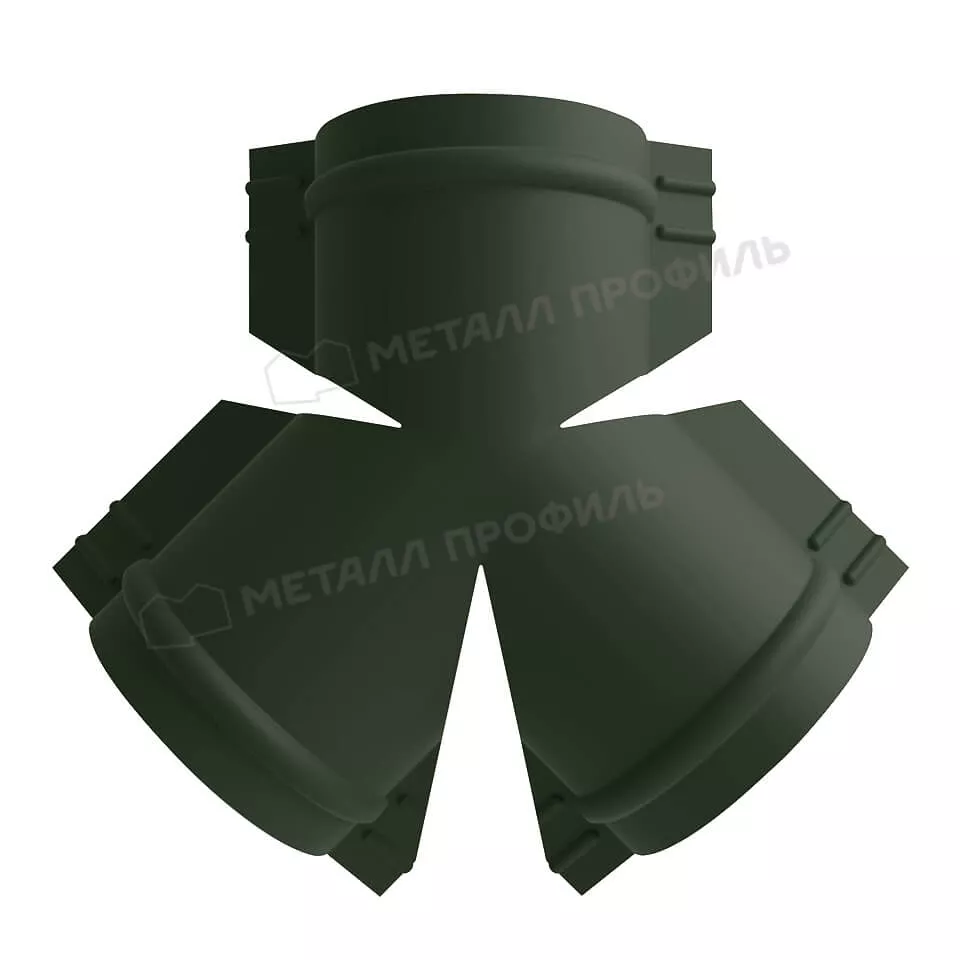 Y-образный тройник для круглого конька R110 (VikingMP-01-6007-0.45) в Лобне