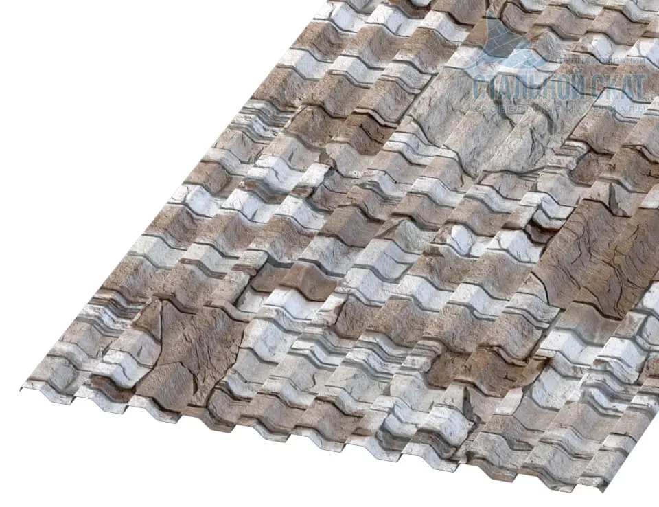 Фото: Профнастил С21 х 1000 - A (ECOSTEEL-01-Песчаник-0.5) в Лобне