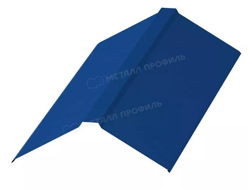 Планка конька плоского 190х190х2000 (ПЭ-01-5005-0.45) в Лобне