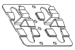 Крепежный кляммер рядовой 70х10 (ОЦ-01-БЦ-1.2)