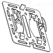Крепежный кляммер скрытый рядовой с дистанциром 80х10 (ОЦ-01-БЦ-1.2)