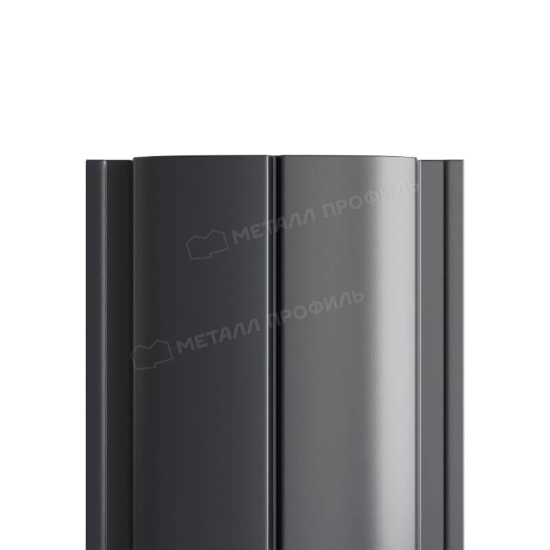 Штакетник металлический МП ELLIPSE-T 19х126 Двусторонний (ПЭМАД-01-7024\7024-0.4±0.08мм).