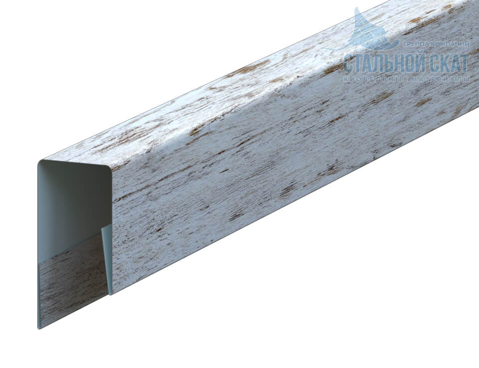 Планка П-образная 13х27х2000 (ECOSTEEL_MA-01-Беленый Дуб-0.5)