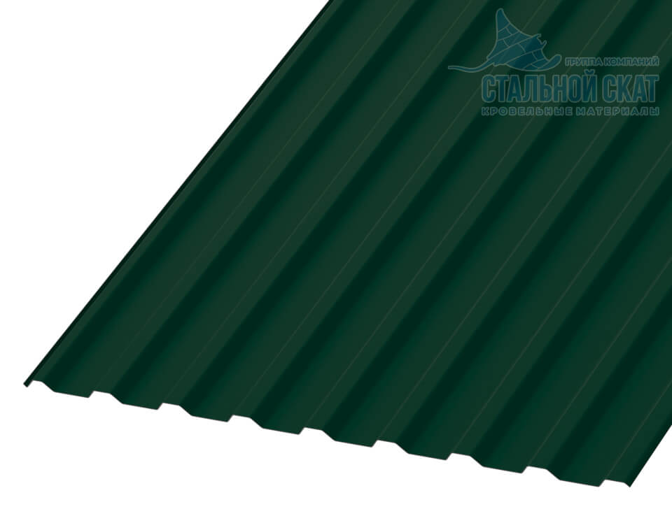 Профнастил МП20 х 1100 - R (ПЭ-20-6005-0.4)