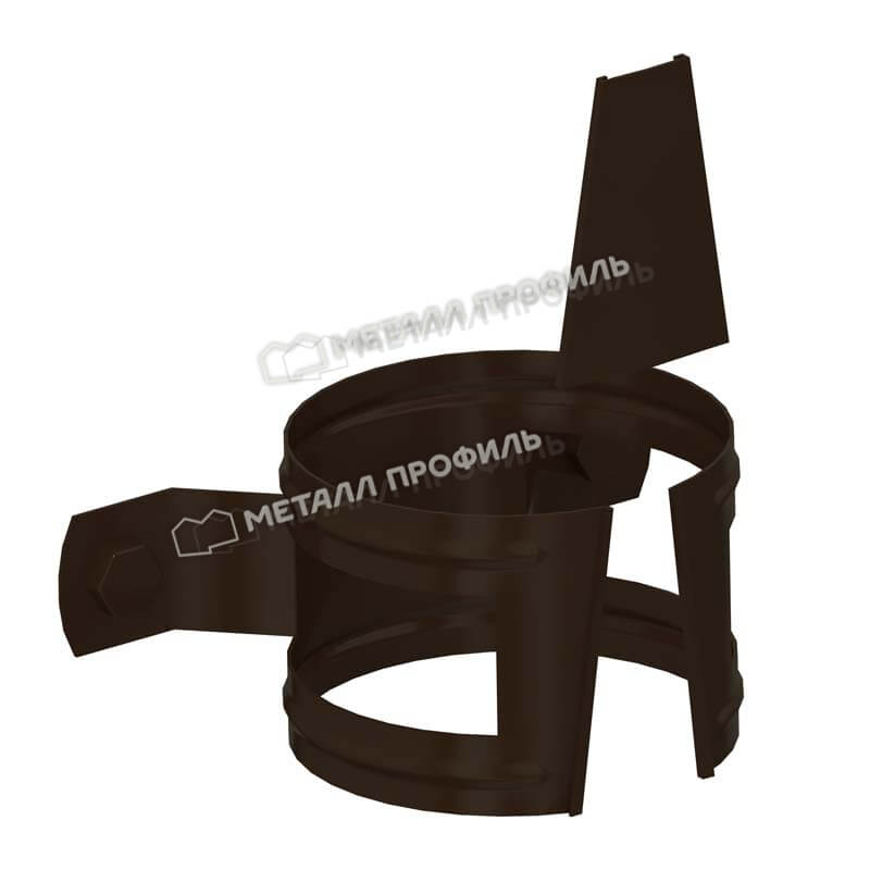Держатель трубы D100 (на дерево) Foramina Freeze (FRZ_D-01-DarkBrown\DarkBrown-0.6)