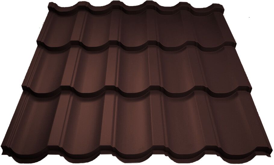 Металлочерепица МП Трамонтана-XL (VALORI-20-Brown-0.5)