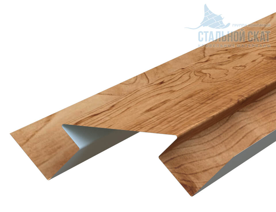 Планка угла внутреннего сложного Woodstock 75х3000 (ECOSTEEL_T-01-Кедр-0.5)