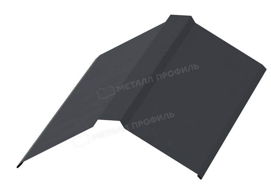 Планка конька плоского 120х120х2000 (Steelmatt-20-7024-0.4)