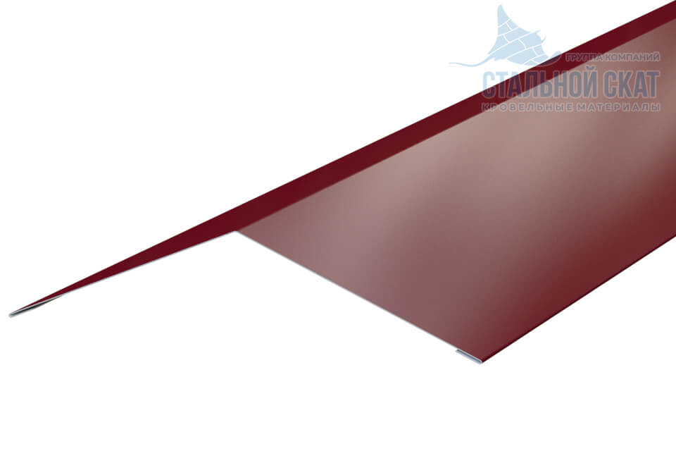 Планка конька плоского простая 145х145х2000 (ПЭ-01-3005-0.4)